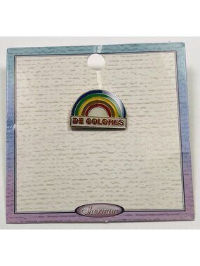 VTG Sherman DE COLORES Rainbow Christian Lapel PIN Pinback MM 344 29086 NIP NEW